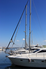 Fototapeta premium yachts in marina