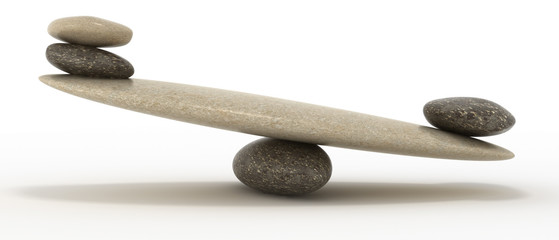 Pebble stability scales with large and small stones