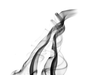 Abstract puff of smoke on white