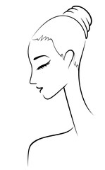 Portrait of beautiful young girl