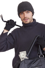 thief with money bag