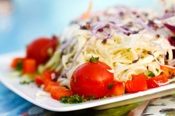 Sommer - Salat ,reich  gemischt,italienisch