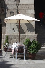 terrasse extérieure de restaurant