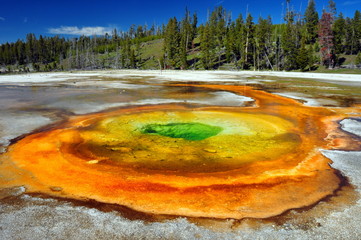 Chromatic Spring. Yellowstone National Park