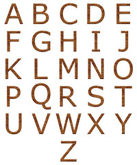 Brick Alphabet Letters
