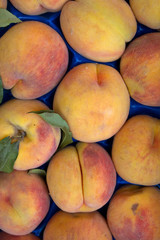 Fruit  peaches  fresh  ripe