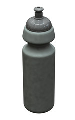 3d render of a plastic sports drink bottle