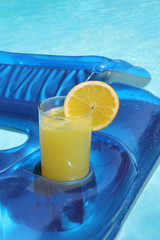 summer drink by the pool