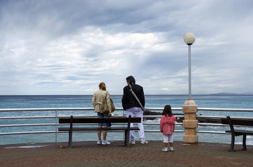Famiglia al mare