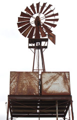an old rusty windmill