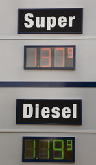 Obraz premium Preistafel