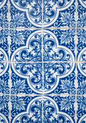 Traditional Portuguese glazed tiles