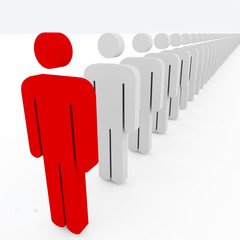 Conceptual image of teamwork