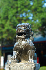 Chinese lion Statue © birdmanphoto