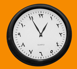 horloge chiffres indiens