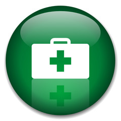 HEALTH Web Button (first aid emergency hospital kit fitness)