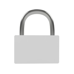 3d blank credit card with lock