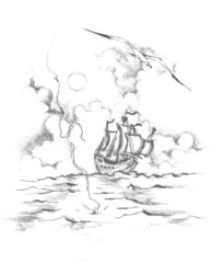The ship drawing