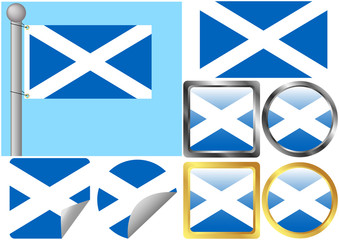 Scotland Flag Set