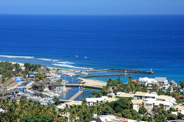 Fototapeta na wymiar kurort i port Saint-Gilles, Reunion