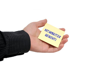 Mitarbeitersuche Konzept