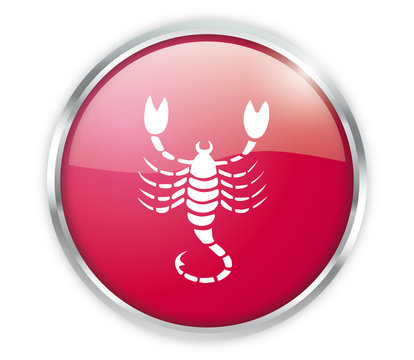 Skorpion Button zodiac