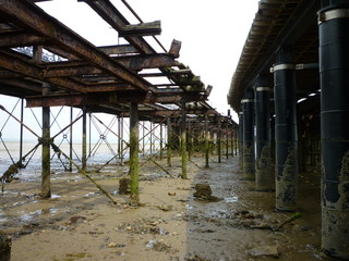 under the pier