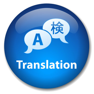 TRANSLATION Web Button (languages translator icon international)