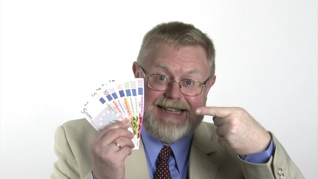 Gesch&auml;ftsmann mit Euro