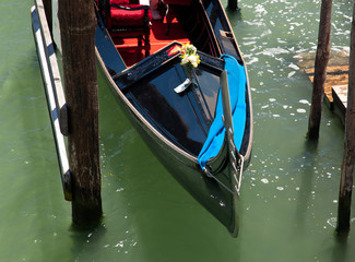 Fototapeta na wymiar Prow of Gondola