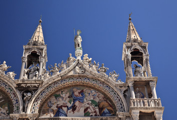 Fototapeta na wymiar Detail St Mark's church