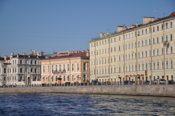 Fototapeta na wymiar Набережная канала Грибоедова. Санкт-Петербург