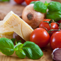 Ingredients for italain pasta