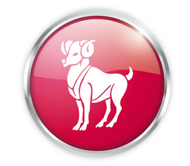 Steinbock Button Zodiac