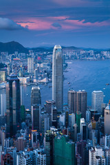 Hong Kong zonsondergang