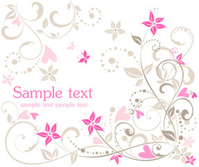 Greeting beautiful card