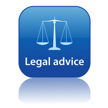 LEGAL ADVICE Web Button (scales of justice trial law tribunal)