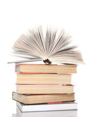 Books isolated on a white background