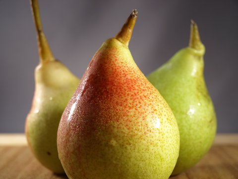 Three Fresh Pears