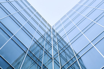 Fototapeta na wymiar modern geometric skyscrapers
