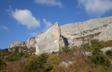 Rock and the sky