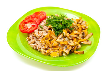 Buckwheat and mushroom