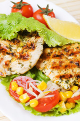 Grilled chicken meat