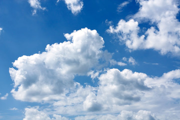 Naklejka na ściany i meble beautiful blue-sky with clouds