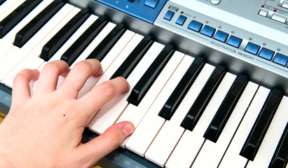 playing the piano