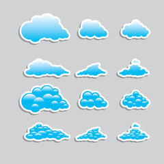 Universal icons  clouds - Set  (Weather)