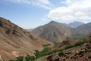 Paysage de l'Atlas marocain (Toubkal)