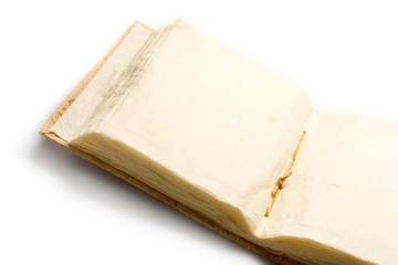 Old book isolated on white