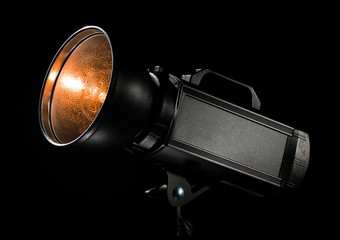 Strobe with black background