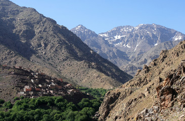 Paysage de l'Atlas marocain (Toubkal)